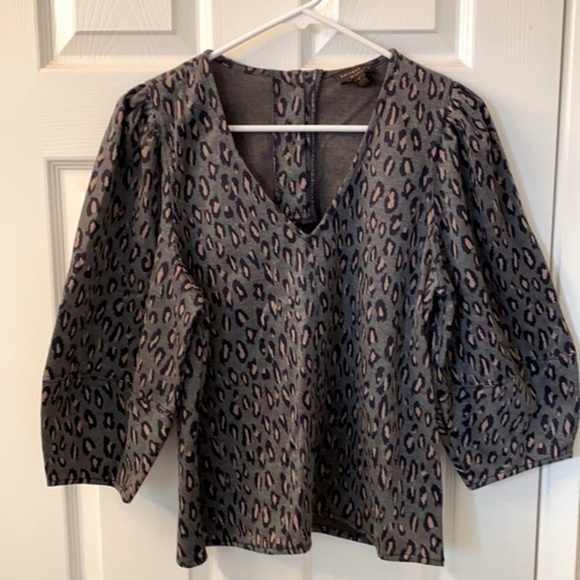 Anthropologie Current Air Structured Leopard Top - Picture 4 of 8